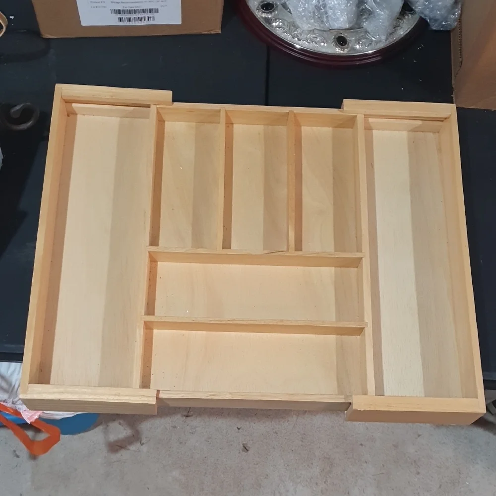 Elegant Tan Bath Vanity Tray (2 Available)